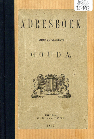 Voorblad Adresboek 1867